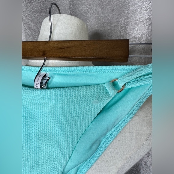 NWOT Nanette Lepore Mint Ribbed Bikini Bottom Sz 8 - Picture 5 of 10